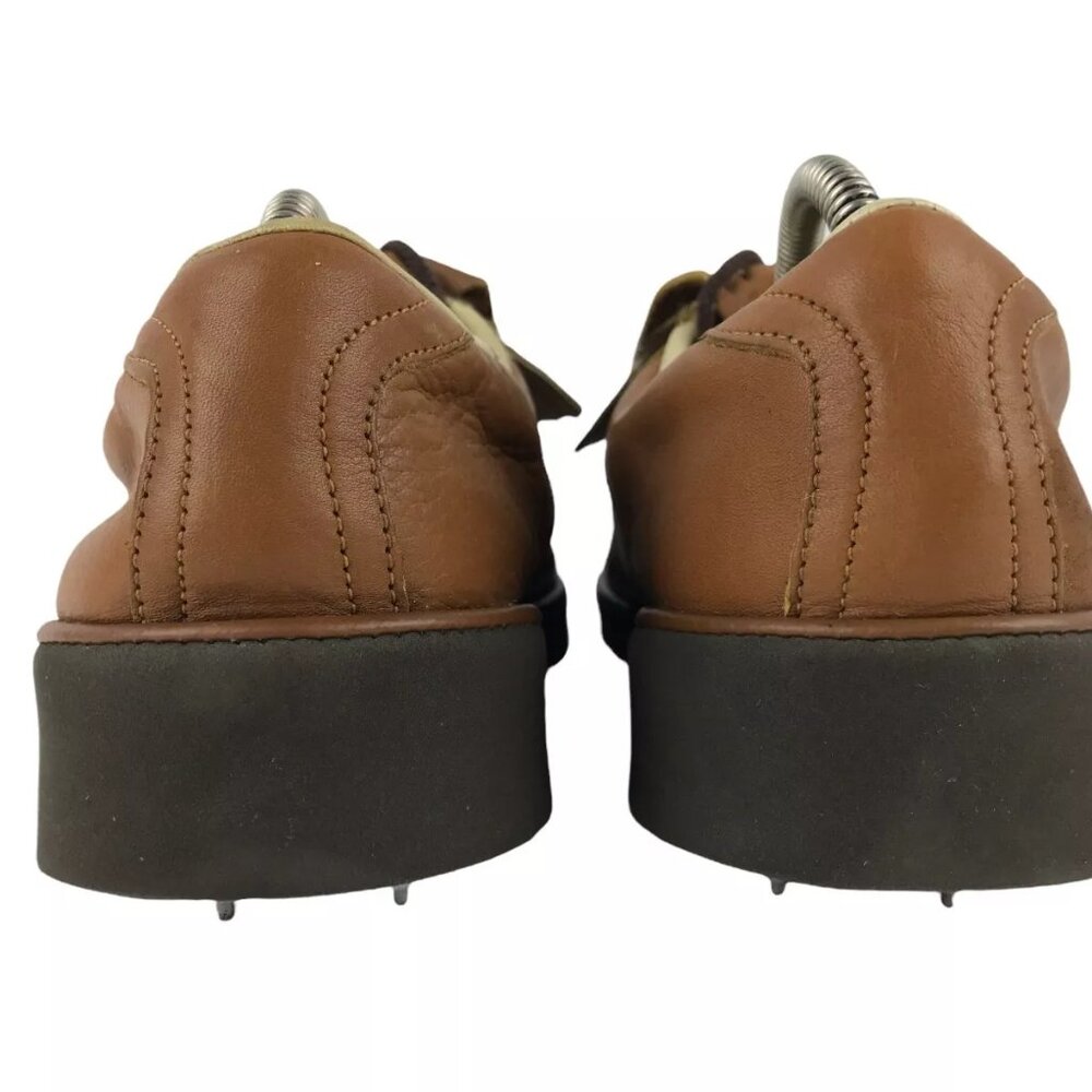FootJoy Mens 53553 Brown Leather Fringe Lace Up Low Top Golf Shoe Size 11.5 M - Picture 5 of 9